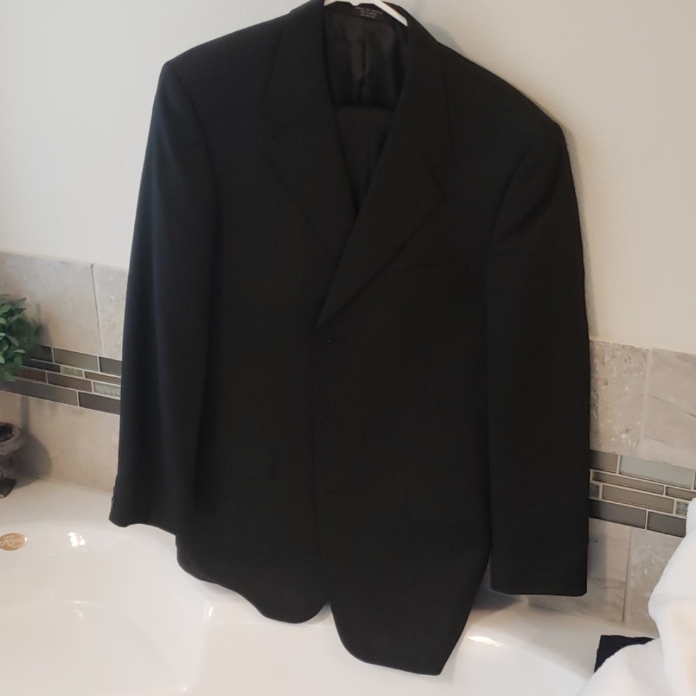 Mens Black 2 piece suit
